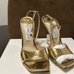 Jimmy Choo sandal gold